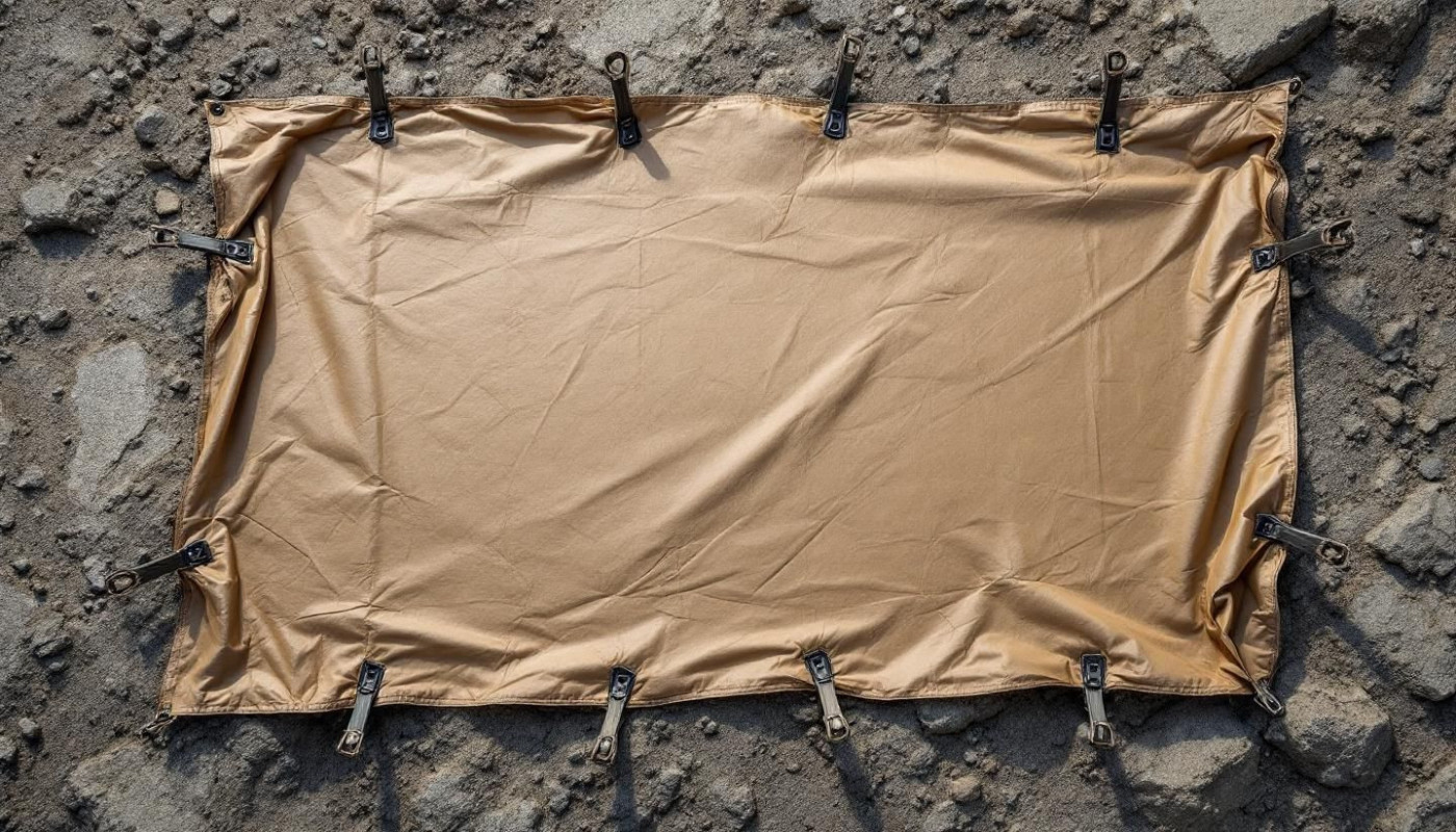 Comment bien sécuriser une surface avec une bâche lourde ?